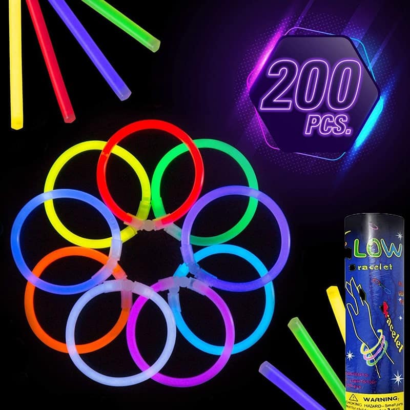 Bracelets Fluo Triples pour Soirée