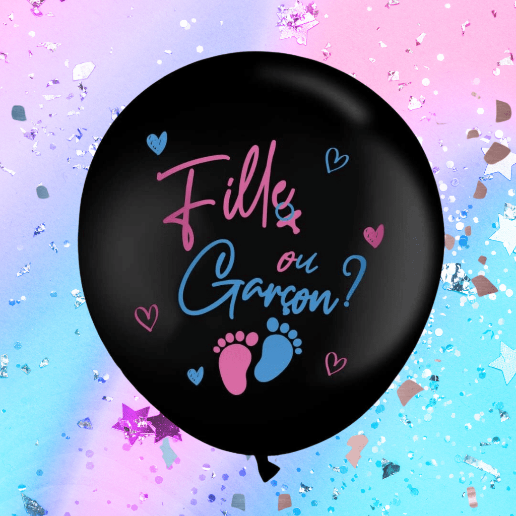 Ballon Gender Reveal Geant : Annoncez le Sexe de votre Enfant- 90