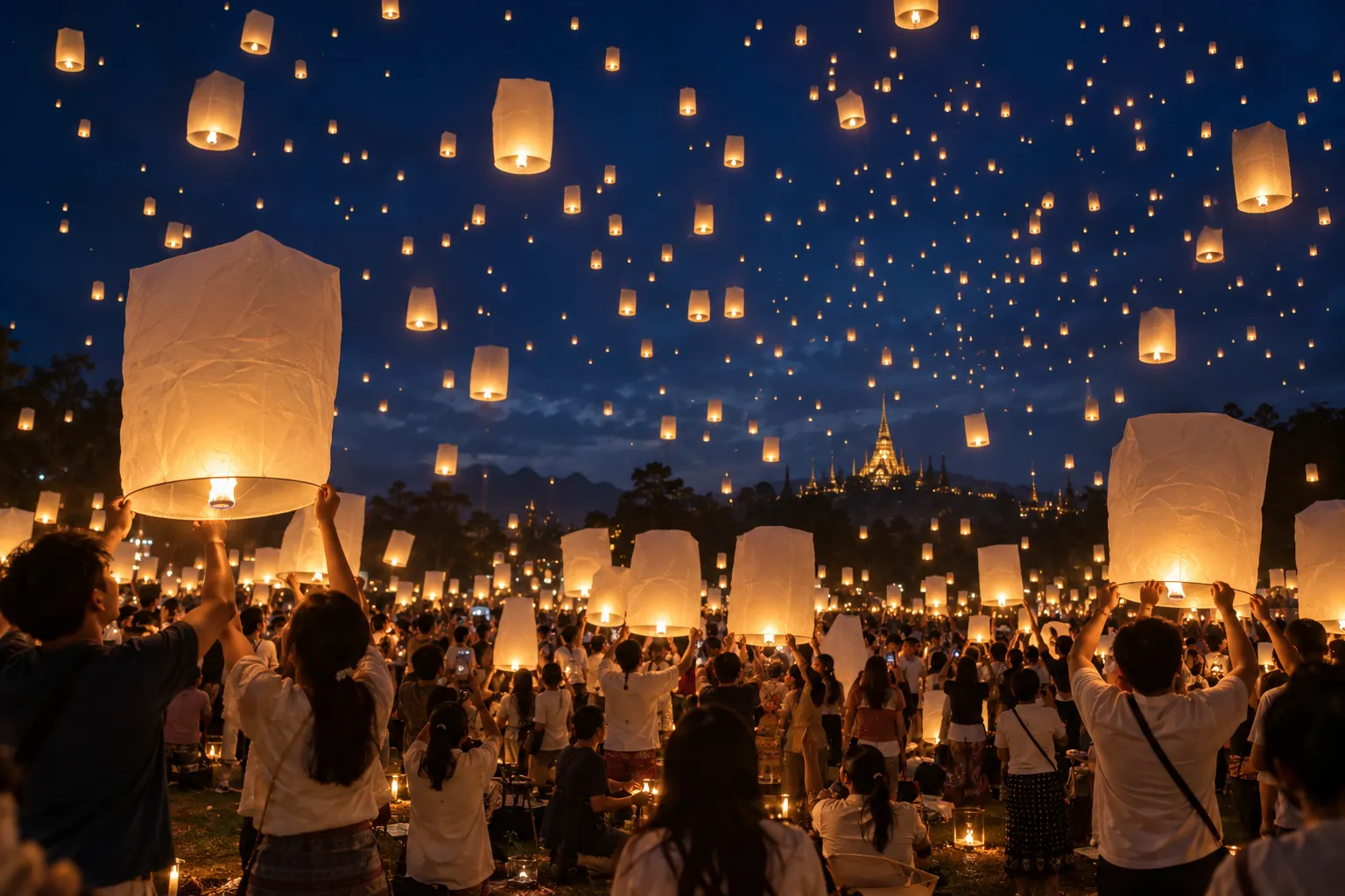 Lanterne volante : origine, signification et fêtes des lanternes